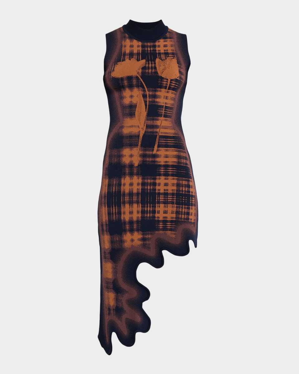 Brooklyn Wavy Asymmetric Dress